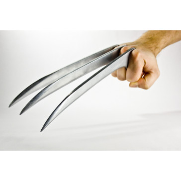 11" Deluxe Dual Hand X-Claws w/ Silver (Adamantium) Finish