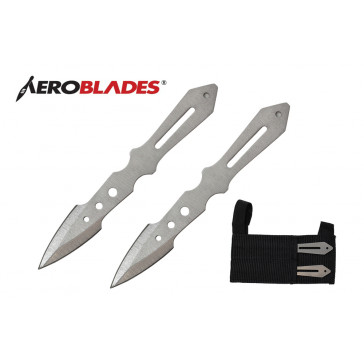 5.5" 2pc. Chrome Throwing Knives