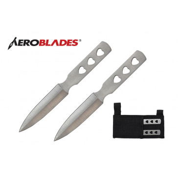 5.5" 2pc. Chrome Throwing Knives