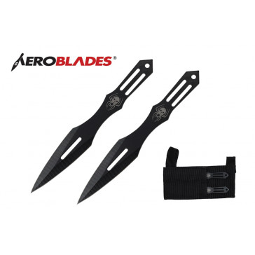 5.5" 2pc. Black Throwing Knives