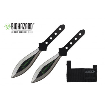 5.5" 2pc. Black Throwing Knives