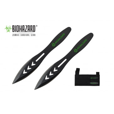 5.5" 2pc. Black Throwing Knives