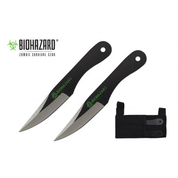 5.5" 2pc. Black Throwing Knives