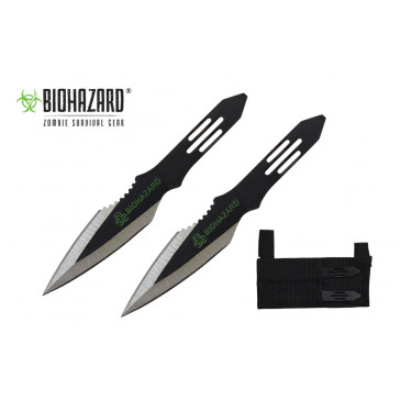 5.5" 2pc. Black Throwing Knives