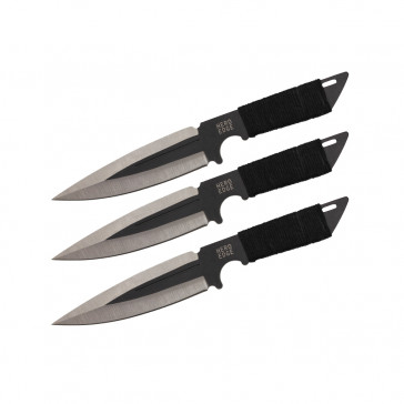 6.5" Set of 3 Cord Wrapped Throwing Knives