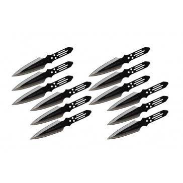 9" Buckshot Throwing Knives With Case