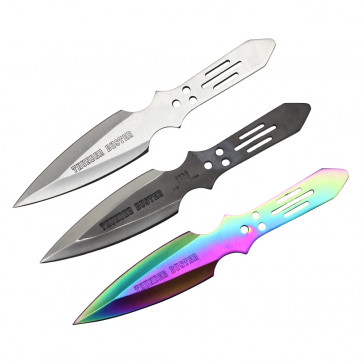 6.5" Set of 3 Assorted Thunder Buster Throwing Knives