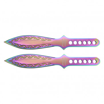 9" 2pc Set Rainow Blade Thrower