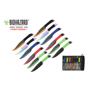 9 Inch 12pc set astd color zombie thrower