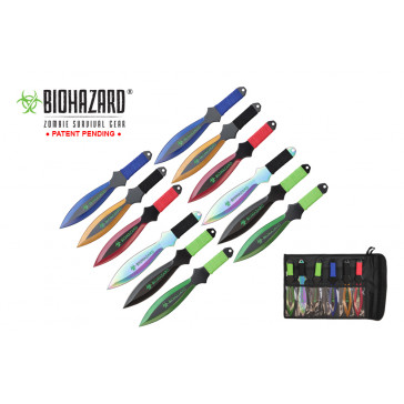 9 inch 12pc set astd color zombie thrower