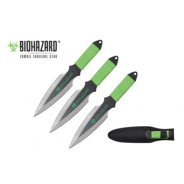 9" 3pc.Two-Tone Throwing Knives