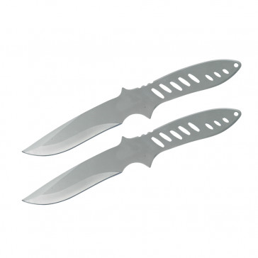Set of 2 9" Ranger Throwing Knives (Chrome