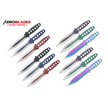 9" 12 pc set two tone throwing knife- Star War