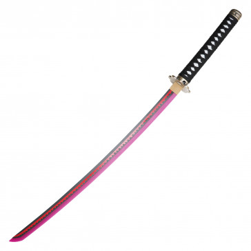 38.5" Replica Anime Black Flower Katana w/ LED Blade