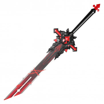 40" Sword w/ Black-Red Steel Blade