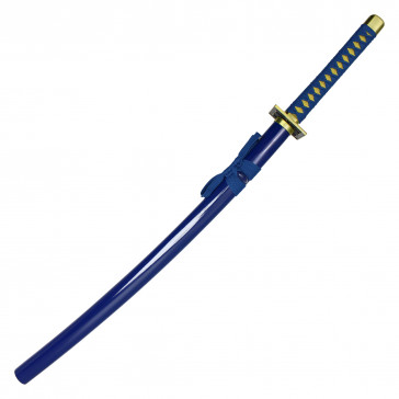 38" Sword w/ Blue Hilt Handle and Blue Saya