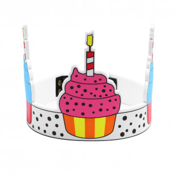 Foam Adjustable EVA Birthday Cupcake Crown