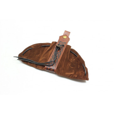 Medieval Imitation Leather Drawstring Belt Pouch