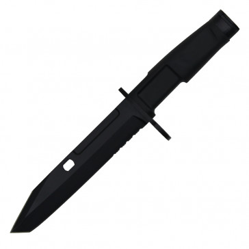 12" Military Hunting knife W/ Sheath (Black)