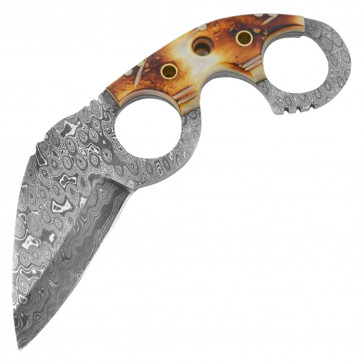 7" True Damascus (256-Layer) Karambit Knife w/ & Handle
