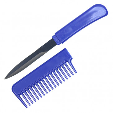 6.5" Blue Comb Knife