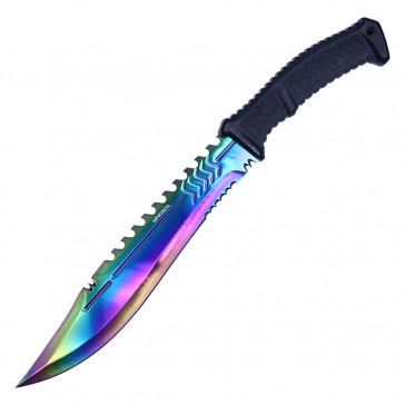 17” TWO TONE FIXED BLADE HUNTING KNIFE