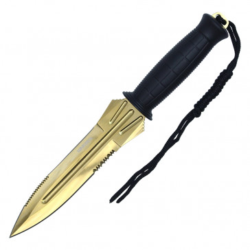 11 3/4” TWO TONE FIXED BLADE HUNTING KNIFE 