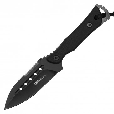 8" Black Fixed Knife