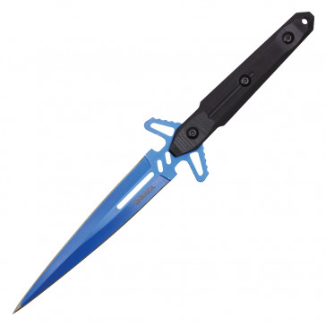 10" Blue Tactical Fixed Blade w/ Kydex Sheath