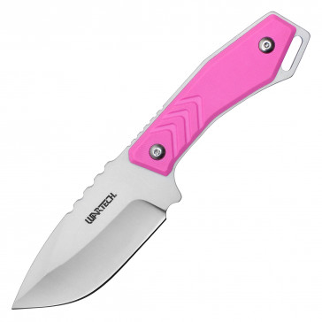 8" Fixed Blade Knife w/ Pink Handle
