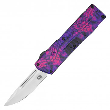 7.75" UltraLite Atomic USA Cobra Snake Camo OTF Auto D2 Steel Drop Point Blade w/ Kydex Gift Box