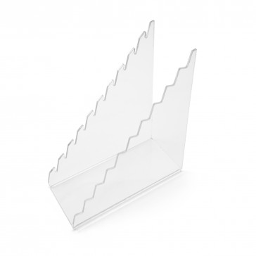 10 Piece Clear Deluxe Pocket Knife Stand
