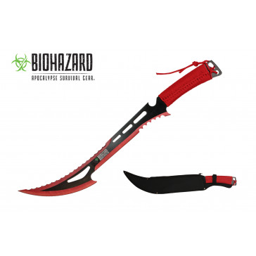 24" Curved Machete w/ Saw Teeth