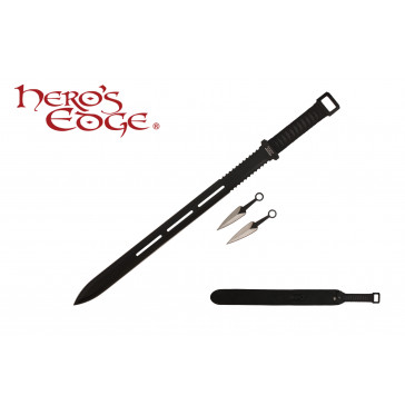 28" Ninja Sword w/ Throwing Knives