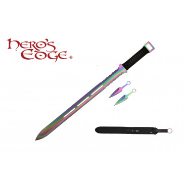 28" Ninja Sword w/ Throwing Knives