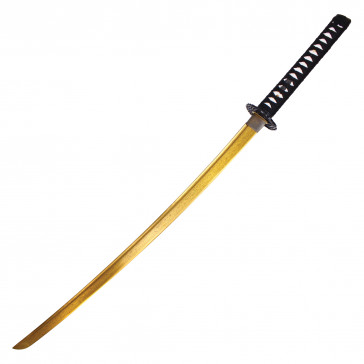 Hand Forged Carbon Steel Katana (Gold Damascus)