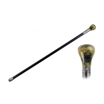gold spider (2 part NO BLADE) ROUND TOP  WALKING CANE