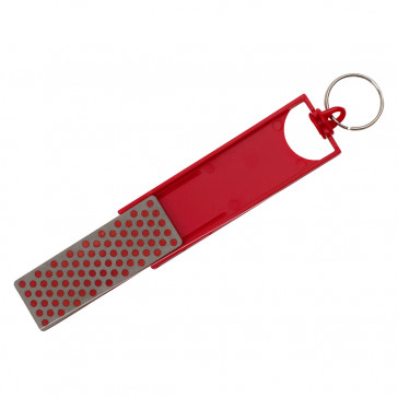 Red Key Chain Stone Sharpener