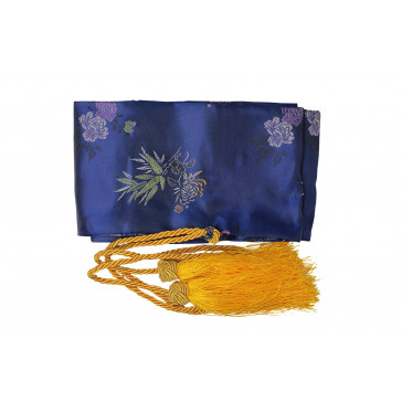 Blue Sword Bag With Gold Tassels