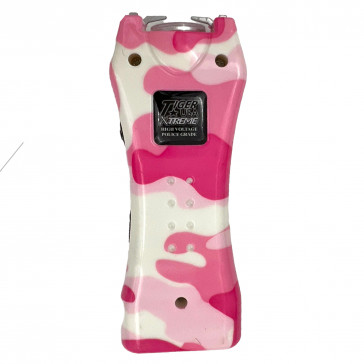 125-Million Volt Flashlight Pink Camo Stungun Taser w/ NO Safety Pin