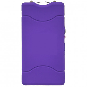 Tachyon 4" Violet Purple Rechargeable Stun Gun w/ Flashlight (No Safety Pin)