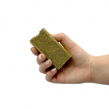 5.5" Gold Rhinestone Grip Stun Gun