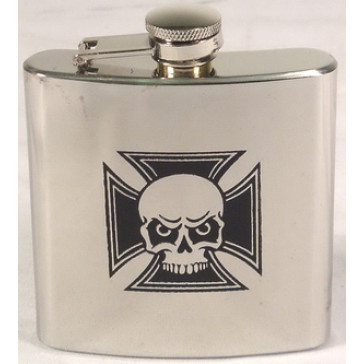 6OZ SKULL HIP FLASK FINISH