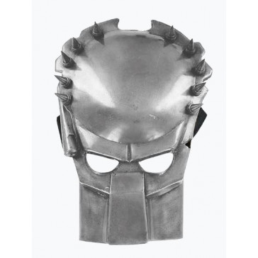 Stainless Steel Mask - Predator AlienSilver Finish w/ Velcro Strap