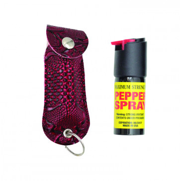 0.5 oz. Pepper Spray w/ Red Deluxe Holster  