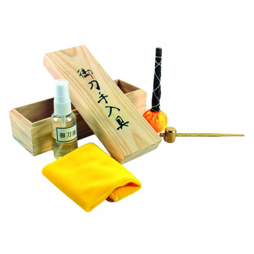 Sword Cleaning Kit In Nice Wooden Box