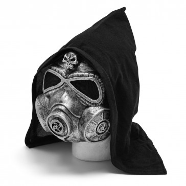 Rubber Latex Hooded Phantom Costume Mask