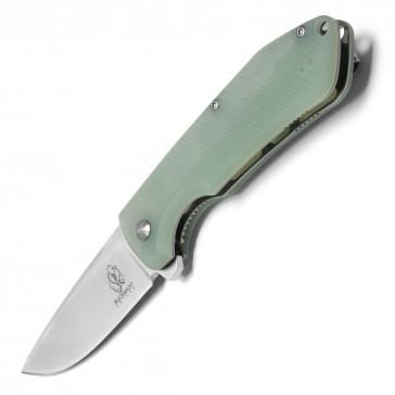 BUCKSHOT - 7.25" Translucent Handle D2 Pocket Knife w/ Silver Blade