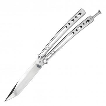 Chrome Butterfly Knife