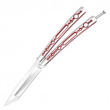 9" Red Butterfly Knife